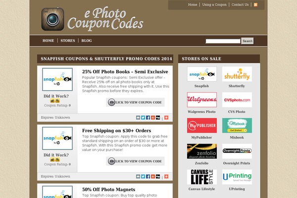 Couponpress theme site design template sample