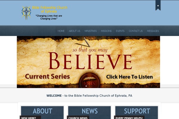 Churchope theme site design template sample