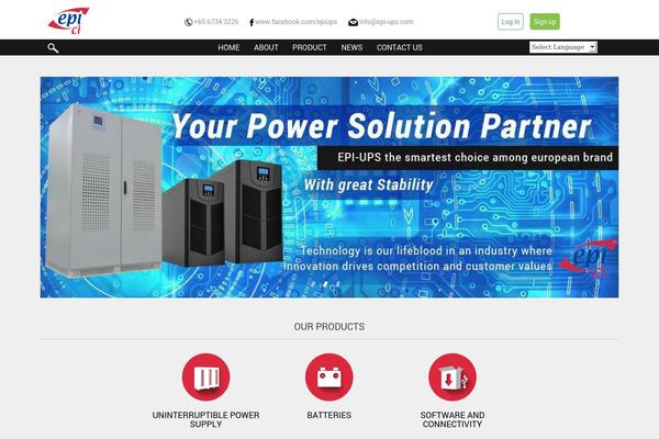Epi theme site design template sample