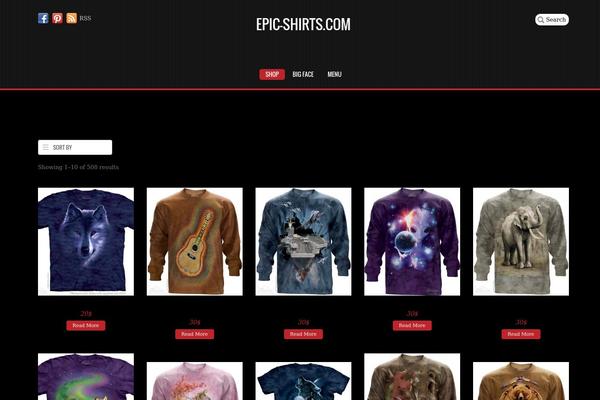 Pinshop theme site design template sample