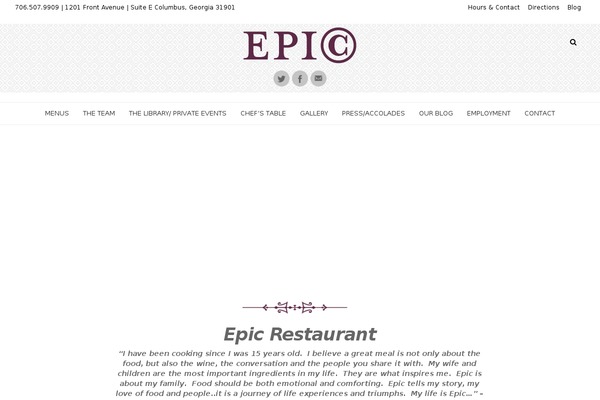 epiccuisine.com site used EPIC