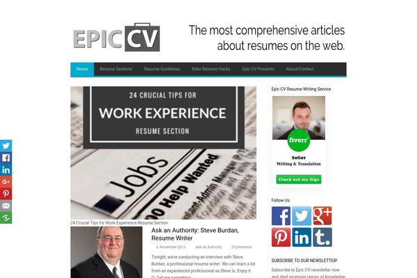 epiccv.com site used GoPress