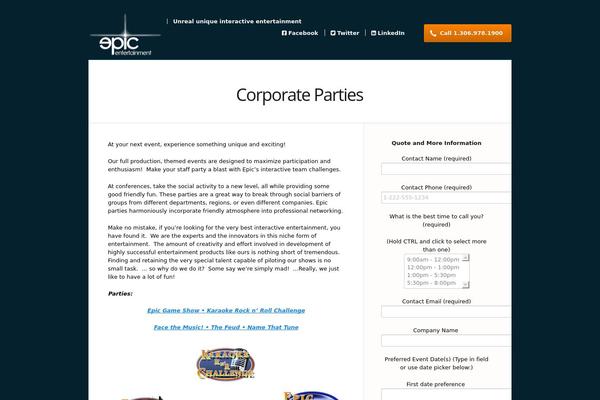 Nexus theme site design template sample