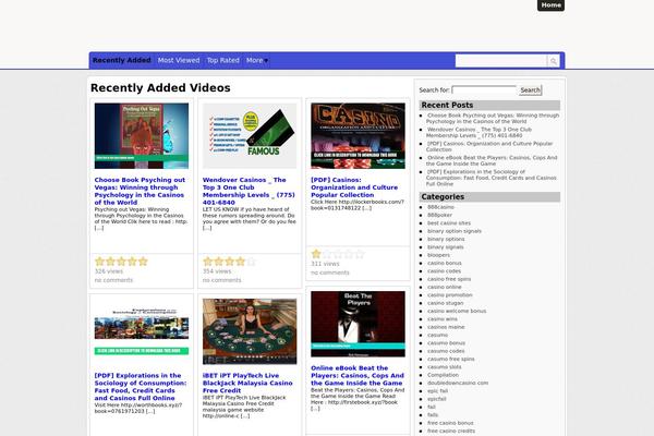 Covertvideopress theme site design template sample