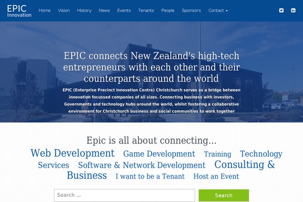 EPIC theme site design template sample