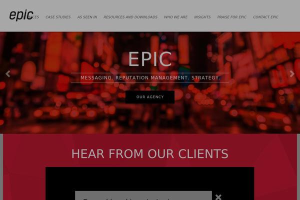 EPIC theme site design template sample