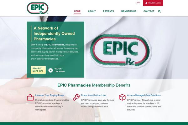 EPIC theme site design template sample