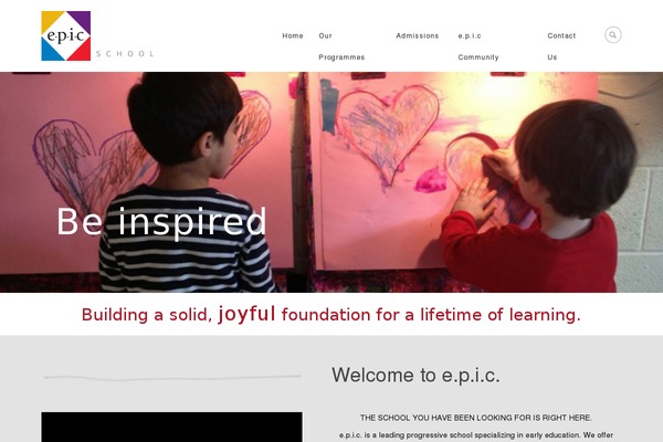 Kinder theme site design template sample