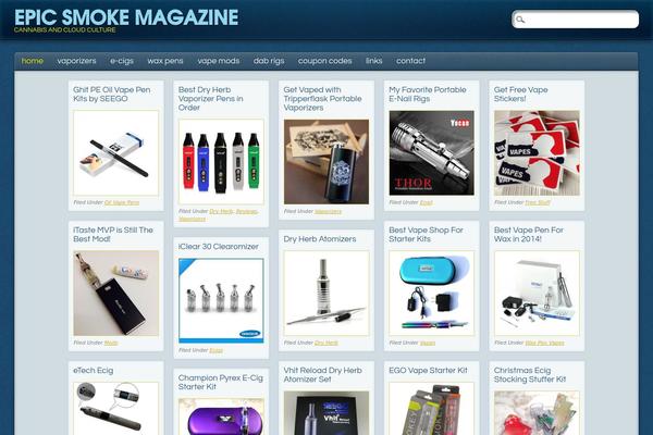 PinBlue theme site design template sample