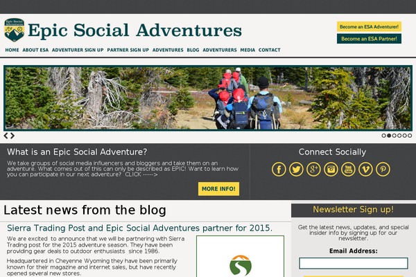 Esa theme site design template sample