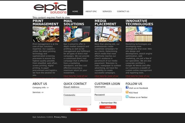 epicsolutions.com site used Epicsolutions