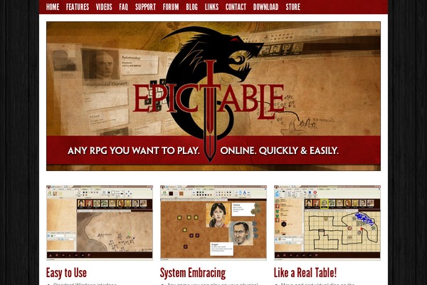 EpicTableB theme websites examples