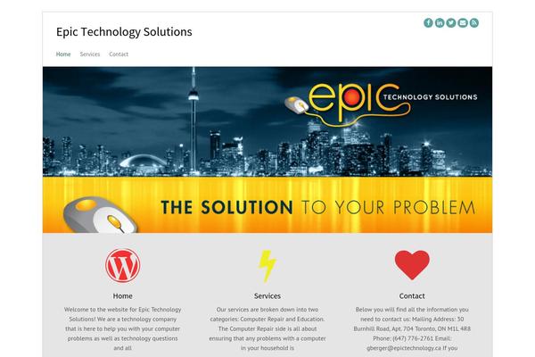 epictechnology.ca site used Simple Business WP