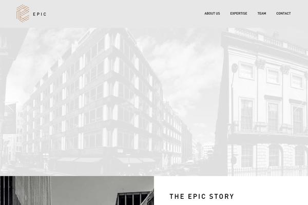 EPIC theme site design template sample