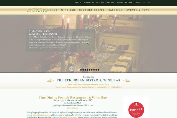Gourmet theme site design template sample