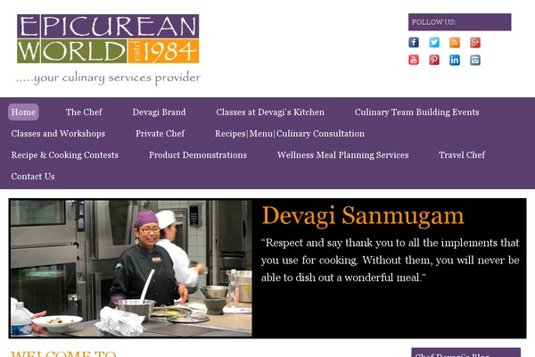 Epicurean theme site design template sample