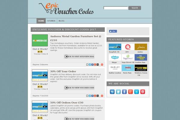 Couponpress theme site design template sample