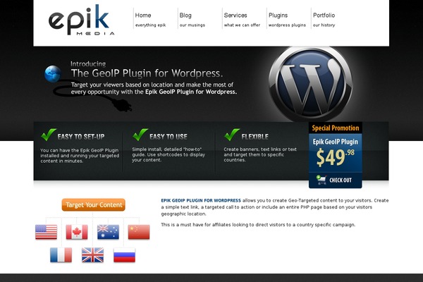 Epik theme site design template sample