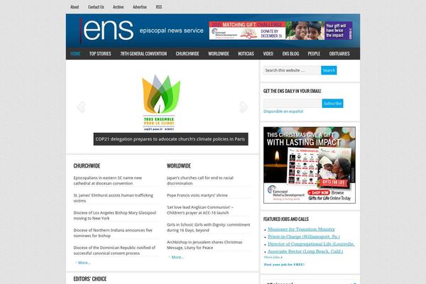 News theme site design template sample