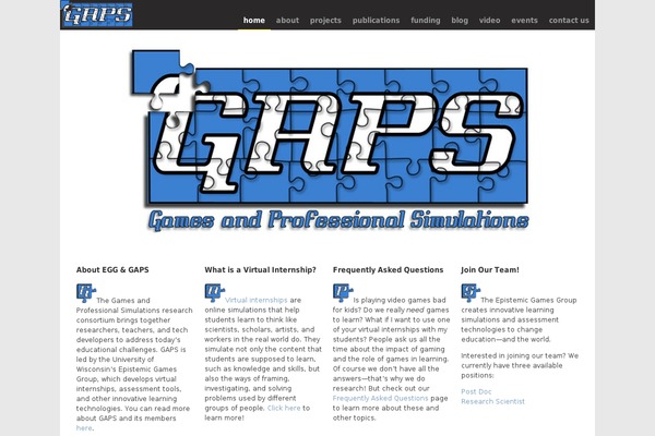 epistemicgames.org site used Proyecto