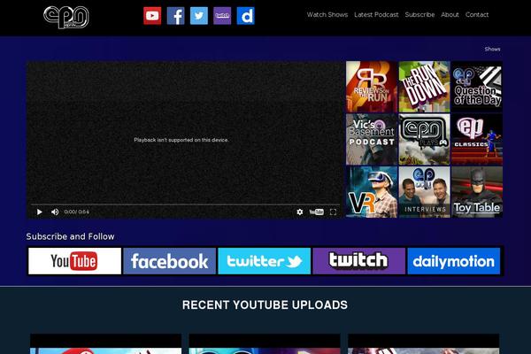 Site using Wd-youtube plugin