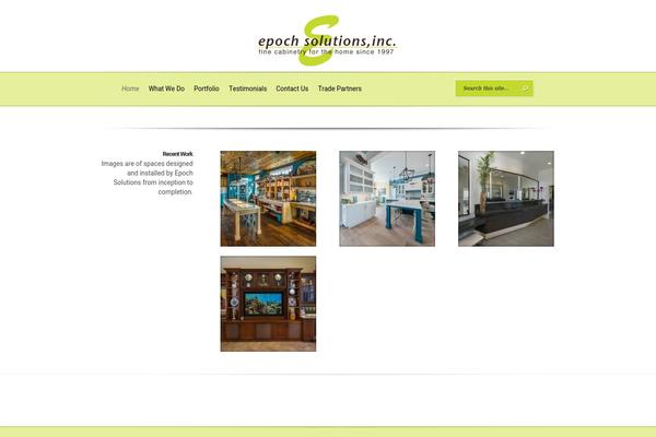 Evolution theme site design template sample