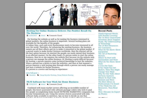 Azul Silver theme site design template sample