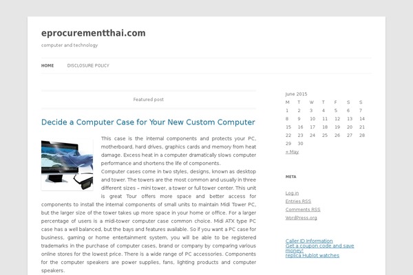 Twenty Fourteen theme site design template sample
