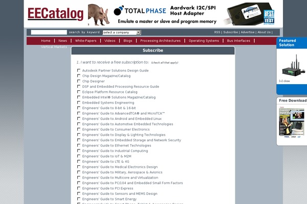 eproductalert.com site used Eecat