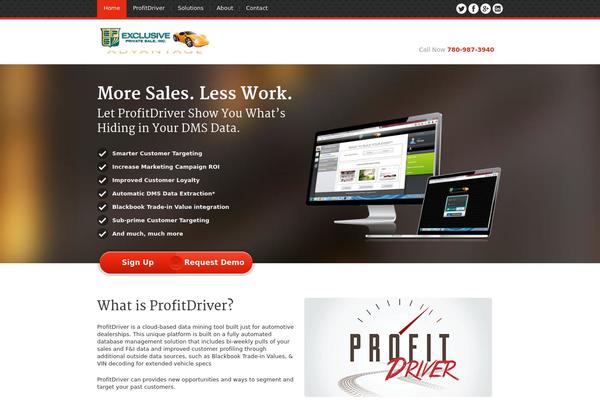 JustLanded theme site design template sample