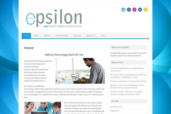 Iconic One theme site design template sample