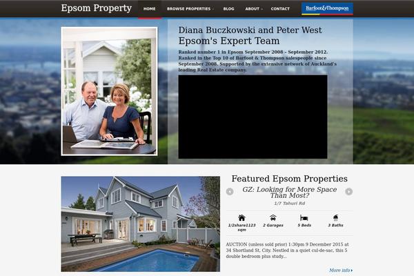 Estate theme site design template sample