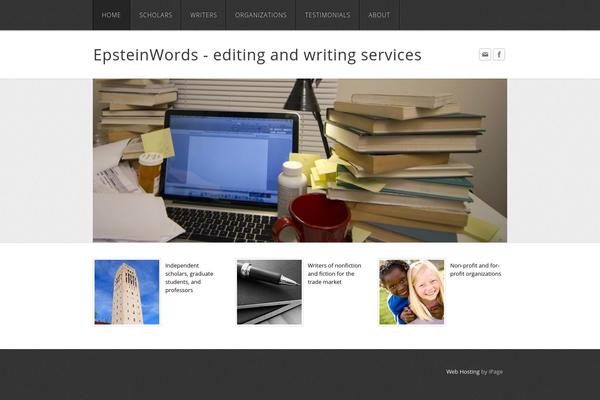 BlackBird theme site design template sample