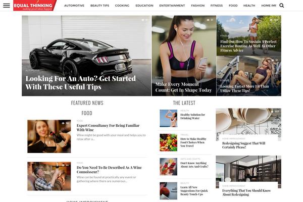 Flex Mag theme site design template sample