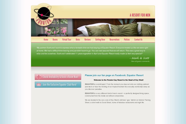 Equator theme site design template sample
