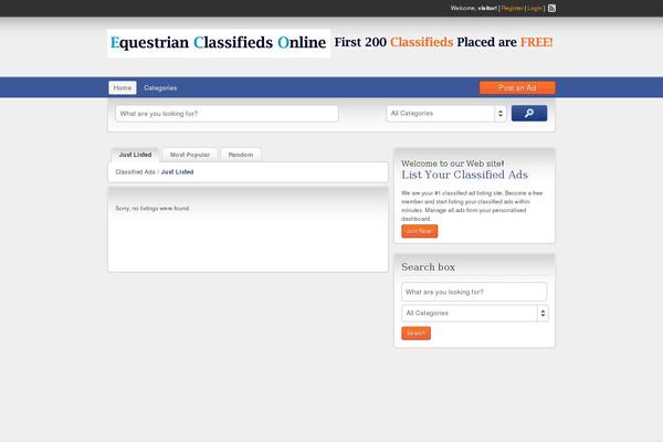 equestrianclassifiedsonline.com site used ClassiPress