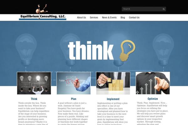 Equilibrium theme site design template sample