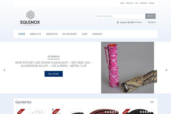 equinoxinternational.biz site used Amz-theme