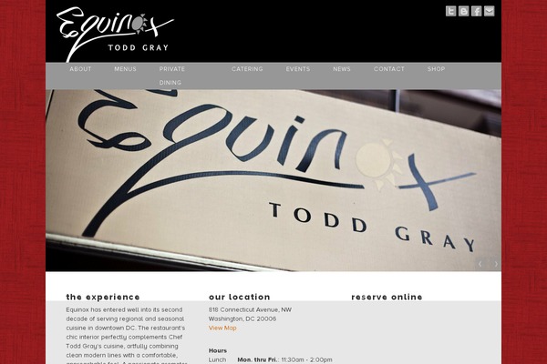 equinox theme websites examples