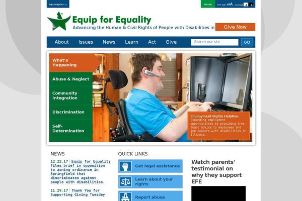 equipforequality.org site used Firefly