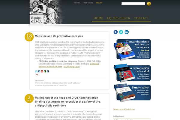 Site using Sociable plugin