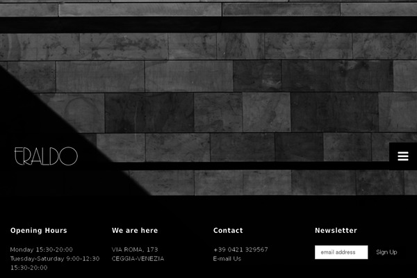 BERG theme site design template sample