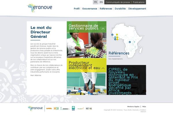 eranove.com site used Glanum
