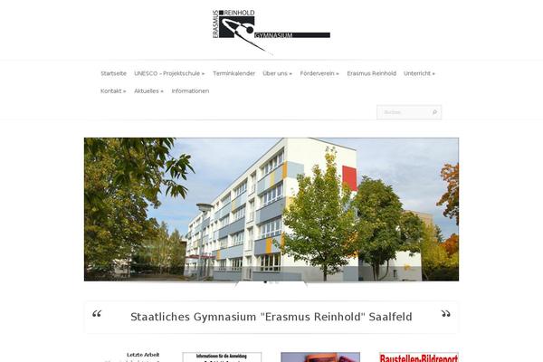 Evolution theme site design template sample