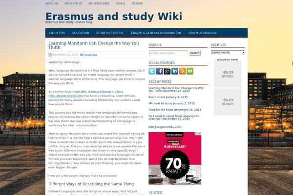 EDU theme site design template sample