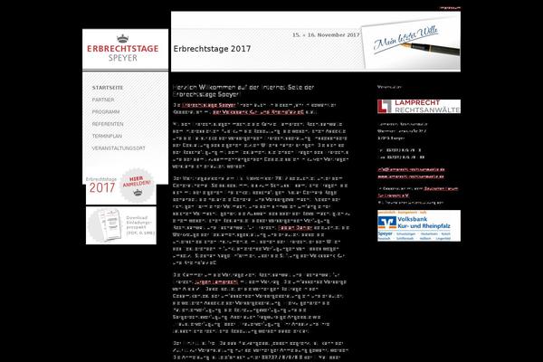 erbrechtstage-speyer.de site used Erbrecht-2015