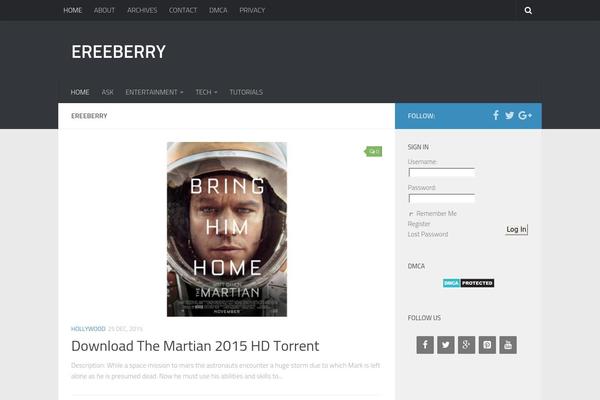 Site using Insert Headers and Footers plugin