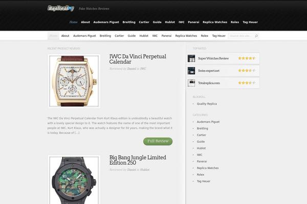 InReview theme site design template sample