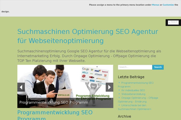 NARGA theme site design template sample