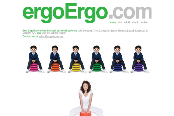 Ergo theme site design template sample